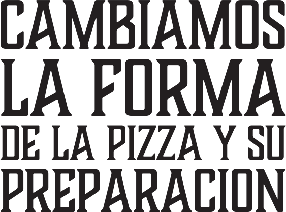 Cambiamos la forma de la pizza